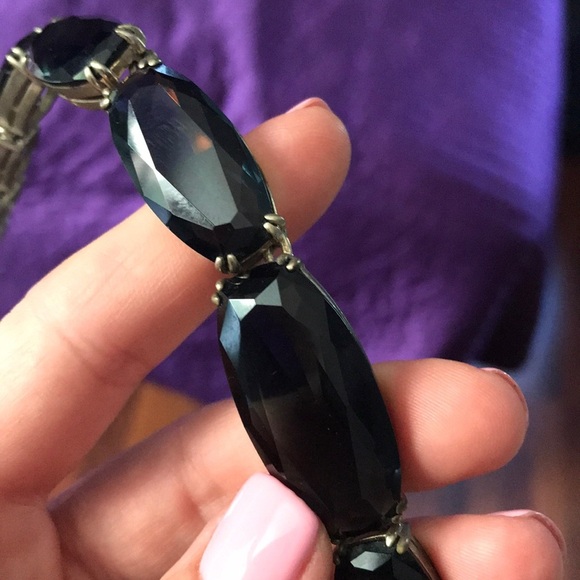 Ellen Tracy Vintage Crystal Stone Necklace - Picture 6 of 8